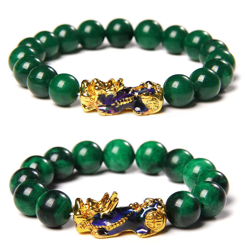 Jade Pixiu Feng Shui Abundance Protection Bracelet