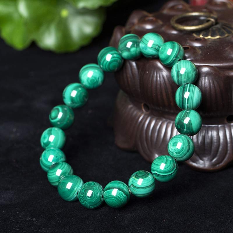 Wear FengShui Natural Malachite Protection Calmness Bracelet