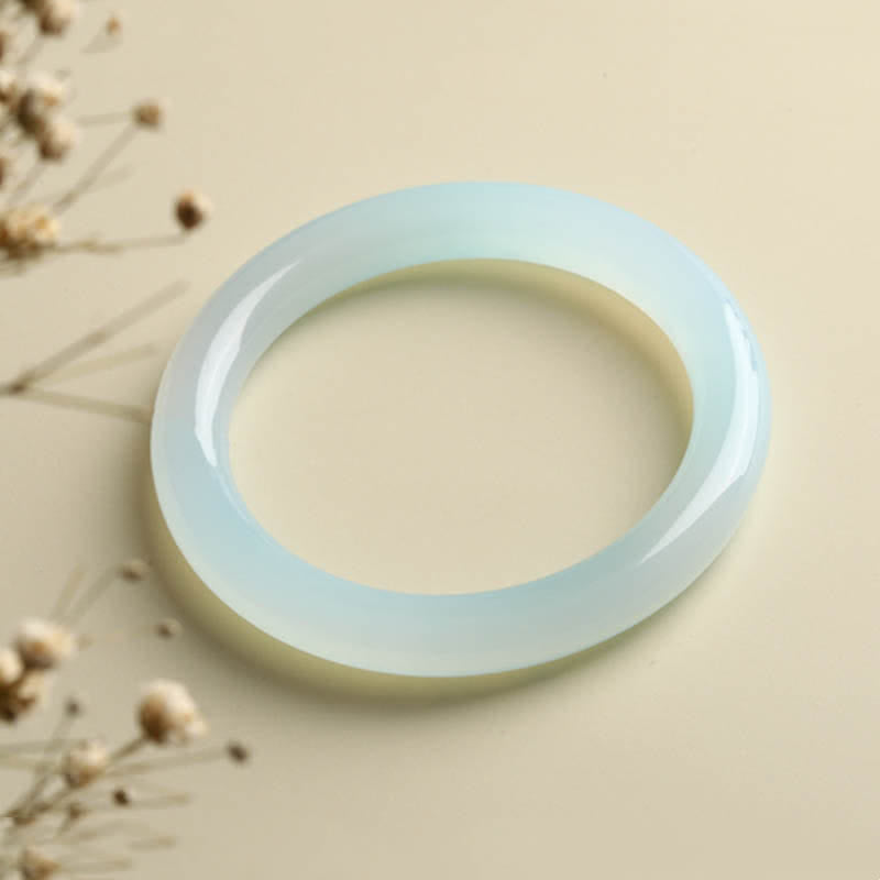 Wear FengShui Natural Aquamarine Blessing Serenity Bangle Bracelet