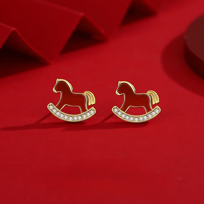 Year of the Horse Lucky Jewelry Collection – Necklace, Bracelet, Wristband & Earrings