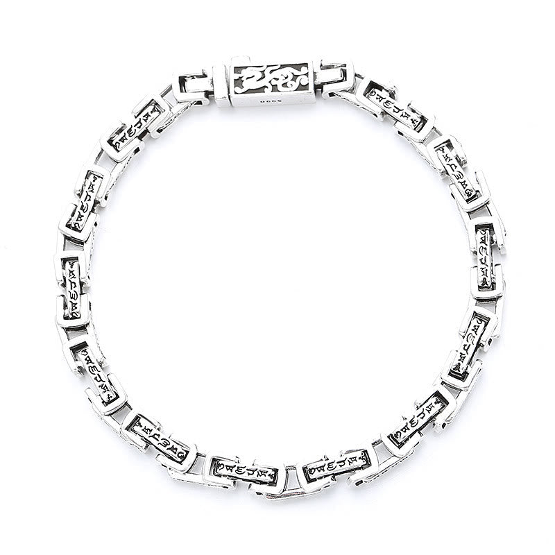 Wear FengShui Dragon Om Mani Padme Hum Engraved Copper Luck Success Bracelet