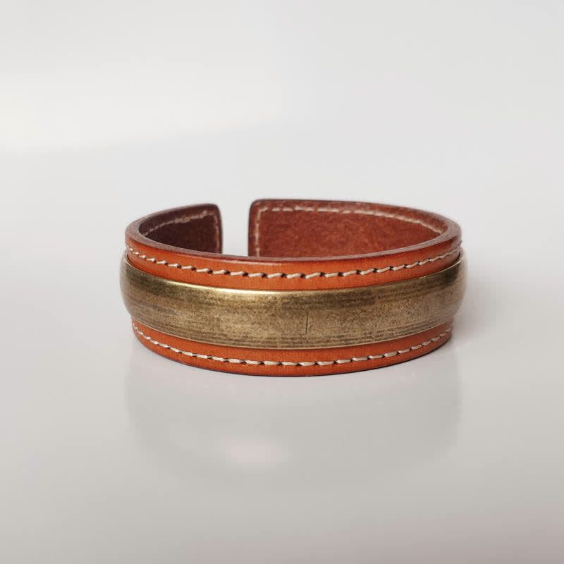 Wear FengShui 2Pcs Om Mani Padme Hum Dragon Phoenix Copper Leather Peace Cuff Bracelet Bangle