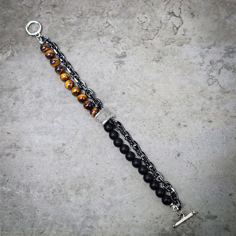 Wear FengShui Natural Tiger Eye Lazurite Protection Bracelet