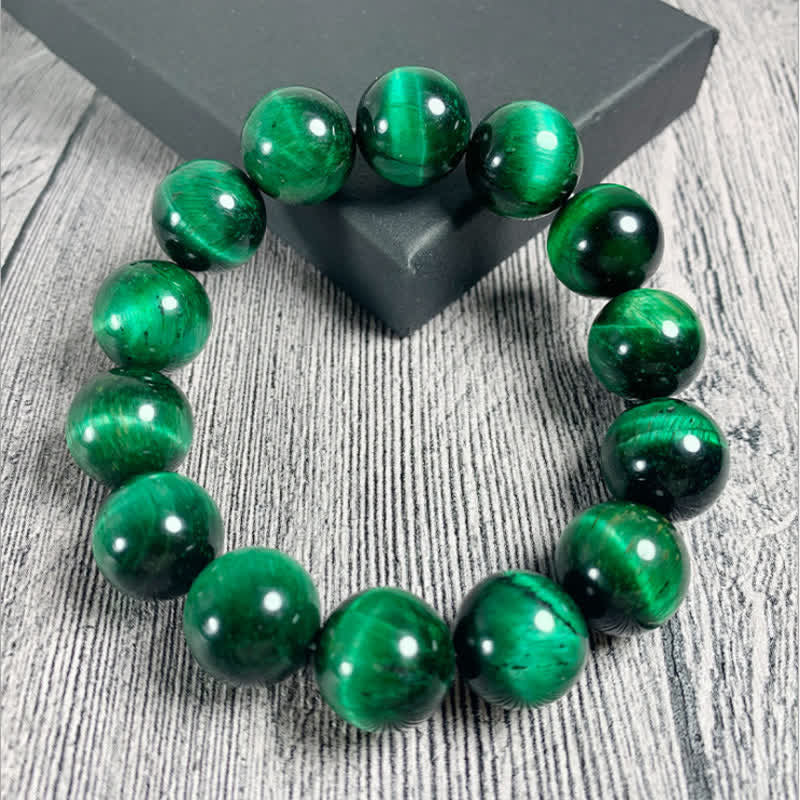 Wear FengShui Natural Green Tiger Eye Strength Bracelet