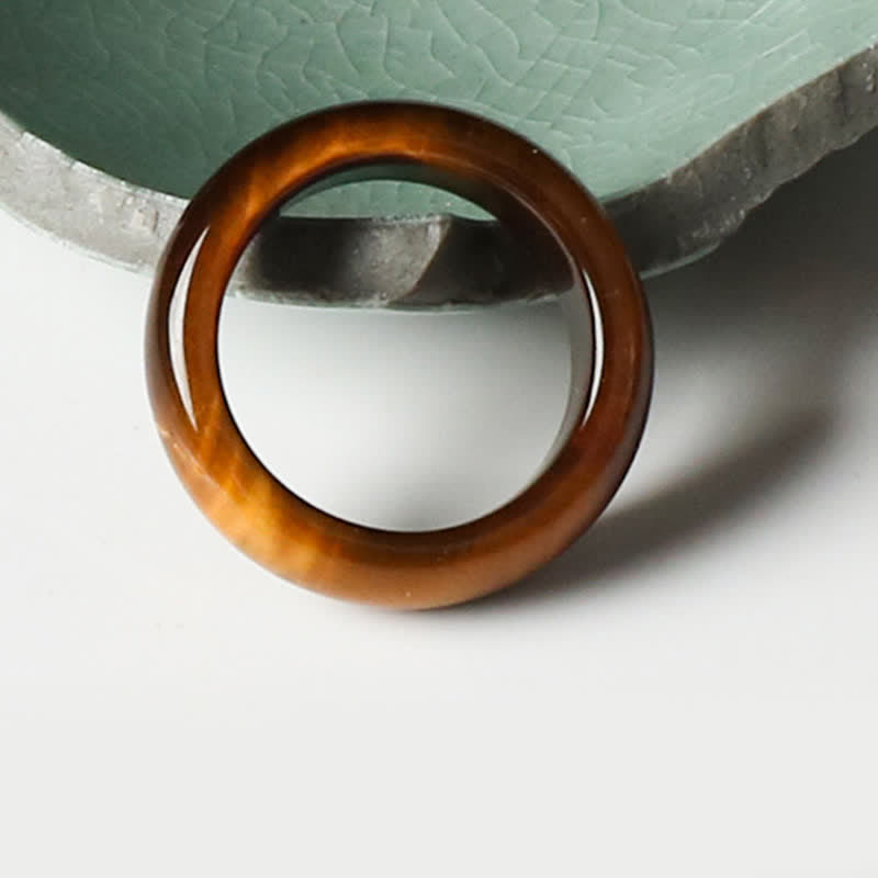 Wear FengShui Tiger Eye Stone Strength Protection Ring