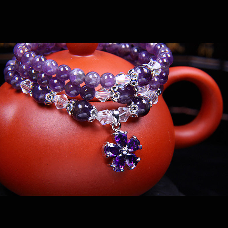 Wear FengShui Tibetan Amethyst Blessing Bracelet