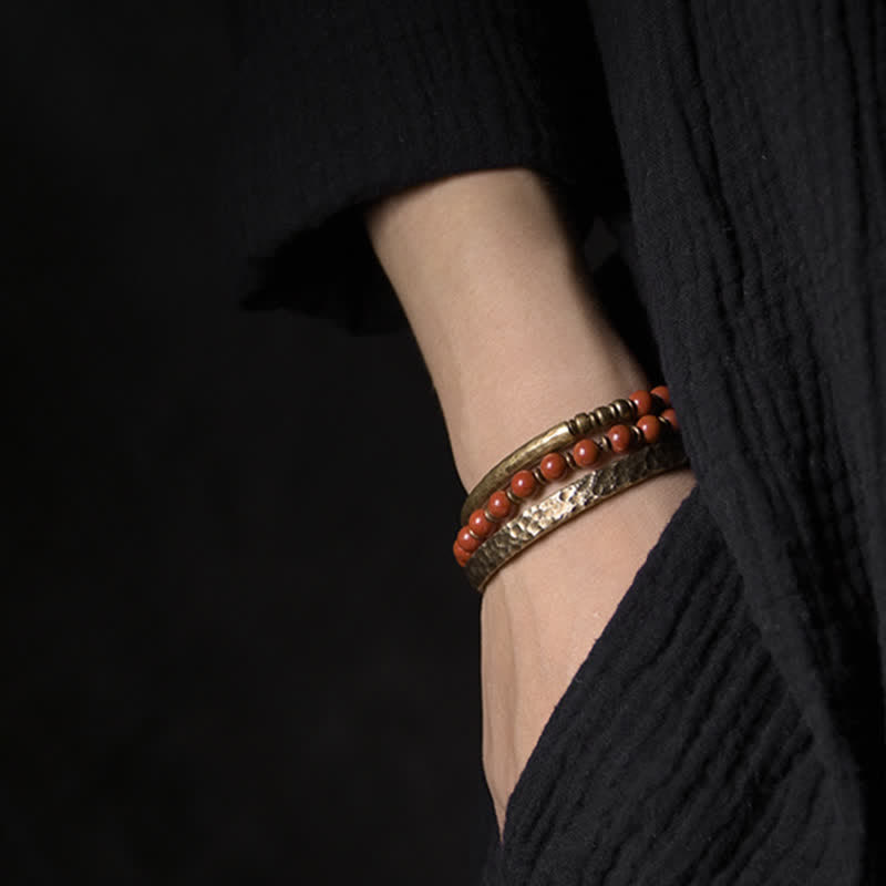 Wear FengShui Simple Design Copper Wealth Cuff Bracelet