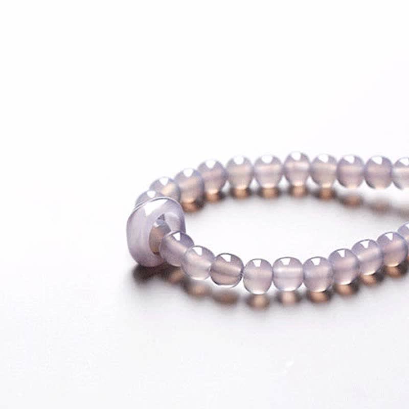 Wear FengShui Natural Amethyst Crystal Meditation Healing Bracelet
