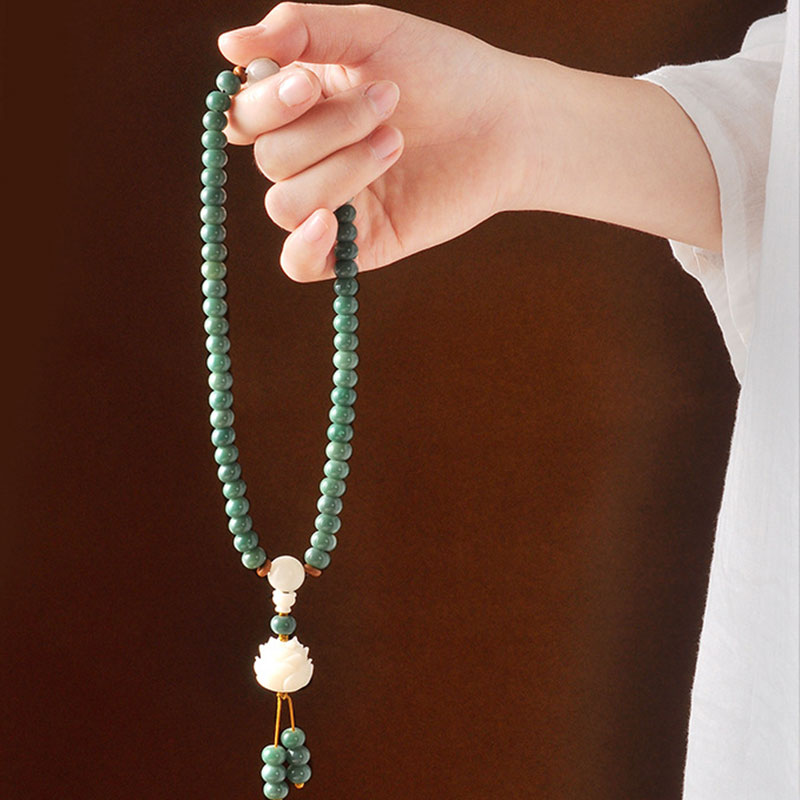 Wear FengShui Lotus Cyan Bodhi Seed Success Bracelet