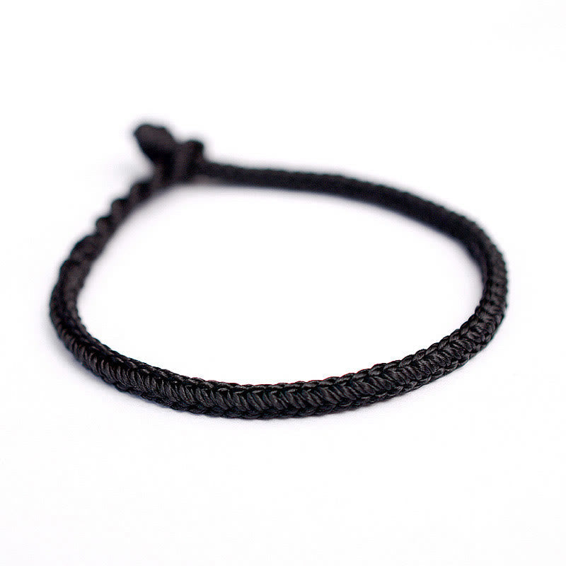 Wear FengShui Tibetan Handmade Eight Thread Peace Knot Protection Braided String Bracelet