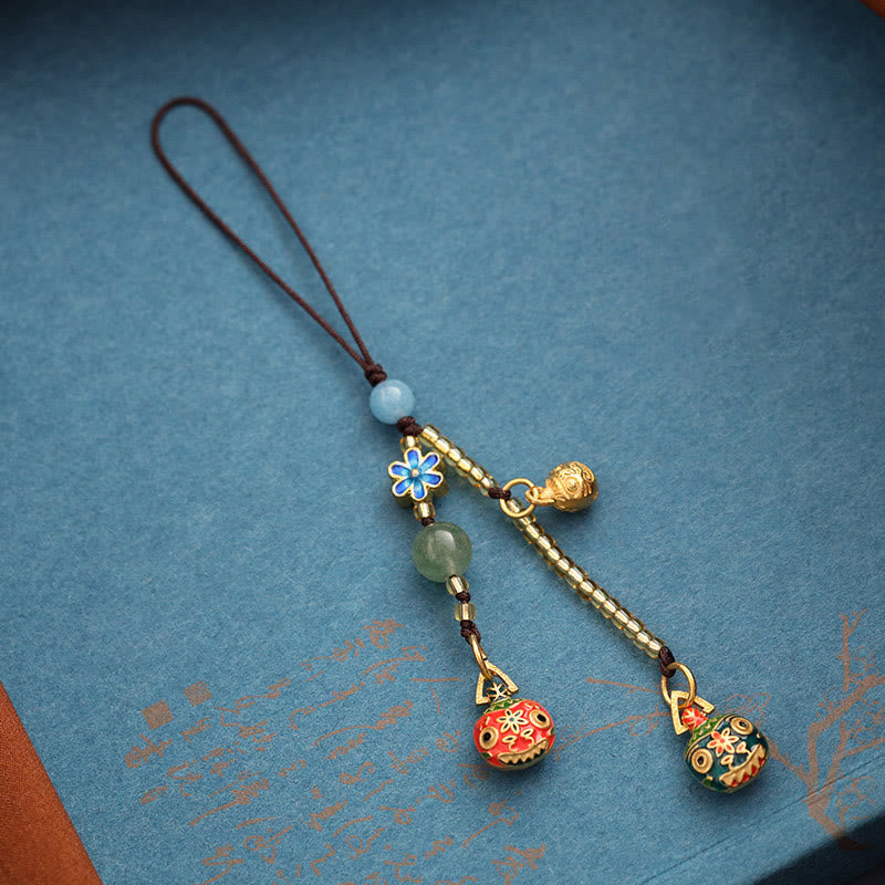 Wear FengShui Gold Swallowing Beast Family Luck Key Chain