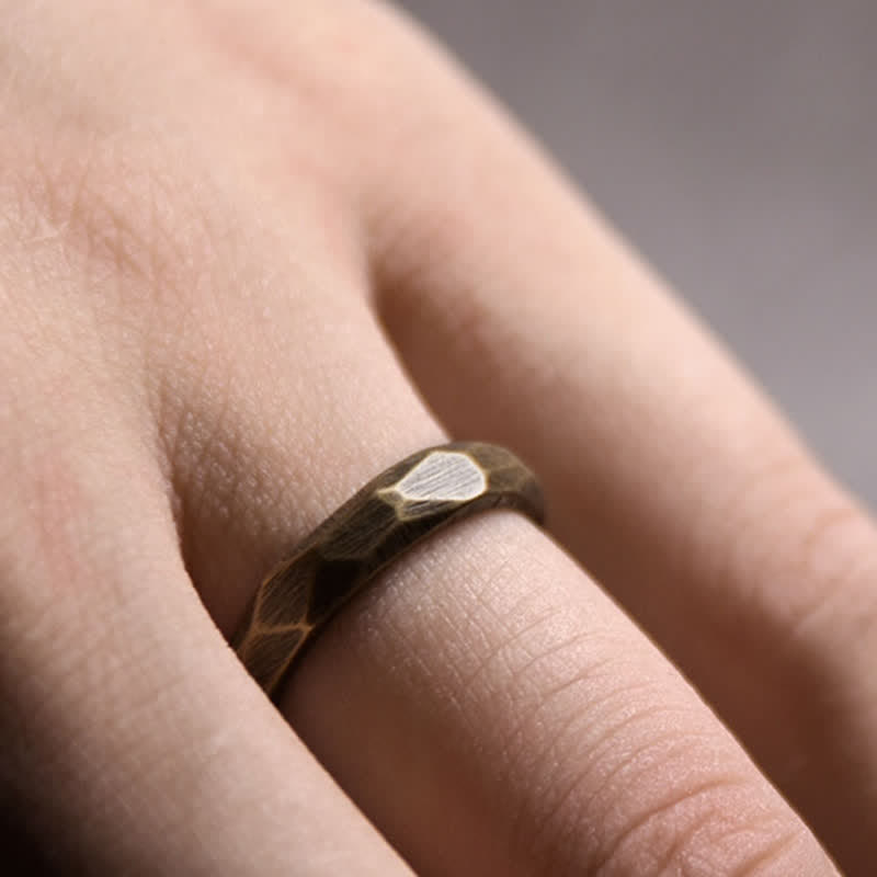 Wear FengShui Tibetan Simple Design Copper Wealth Ring