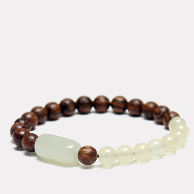 Wear FengShui  Jade Sandalwood Luck Abundance Bracelet