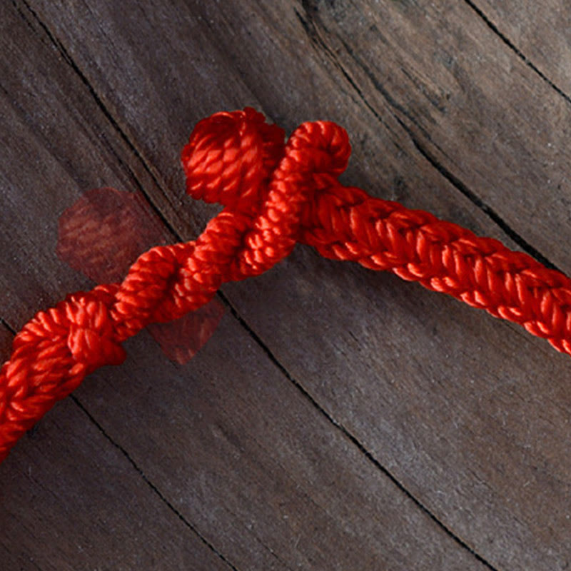 Wear FengShui Tibetan Handmade Eight Thread Peace Knot Protection Braided String Bracelet