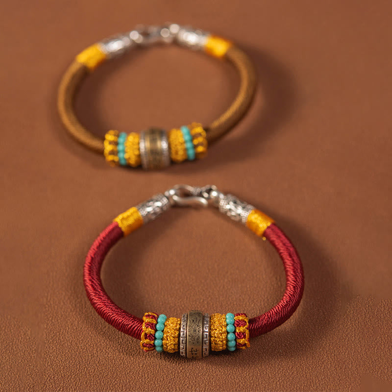 Wear FengShui Handmade Tibetan Amulet King Kong Knot Luck Protection Braided Bracelet