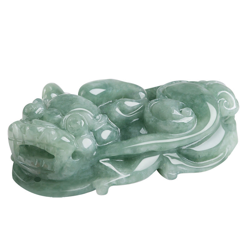 Wear FengShui Jade PiXiu Wealth Luck String Necklace Pendant