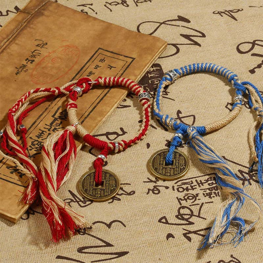 Wear FengShui Mountain Ghosts Spend Money Wealth Prosperity Handmade Braided Bracelet