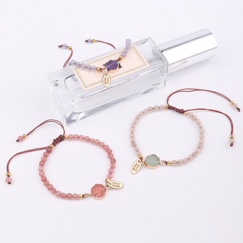 Wear FengShui Natural Crystal Charm Lucky Healing Bracelet