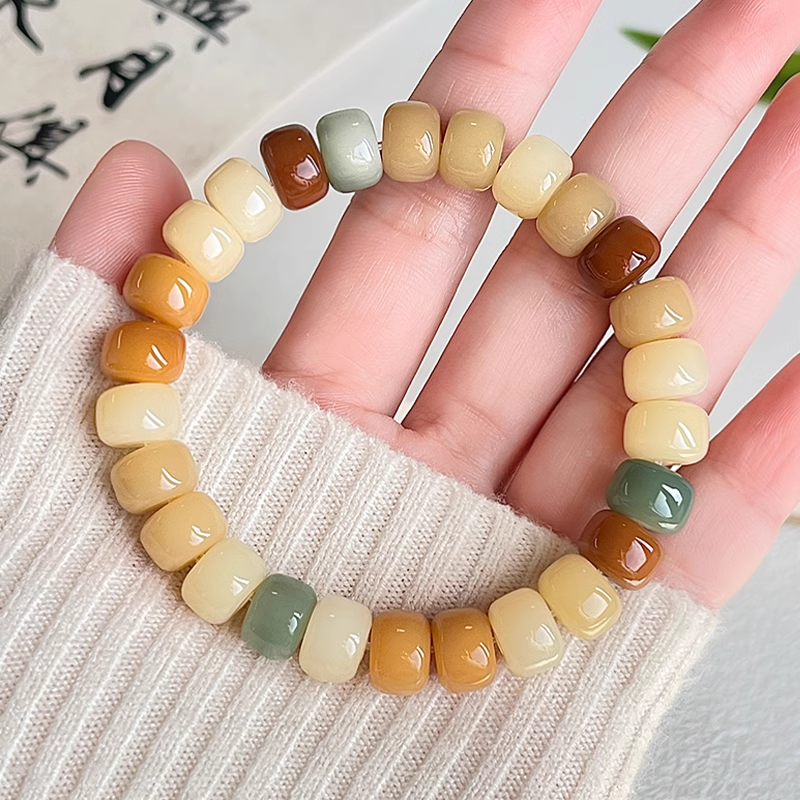 New Multi-color Flake Bodhi Bracelet（10*7MM）