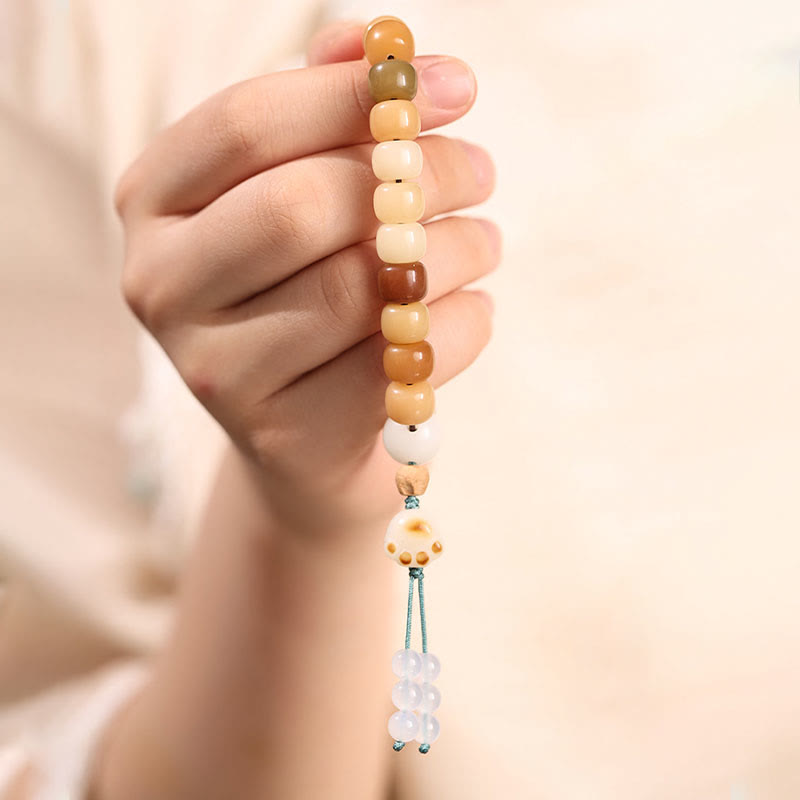 Wear FengShui Natural Bodhi Seed The Lord of the Corpse Forest Om Mani Padme Hum Wisdom Bracelet