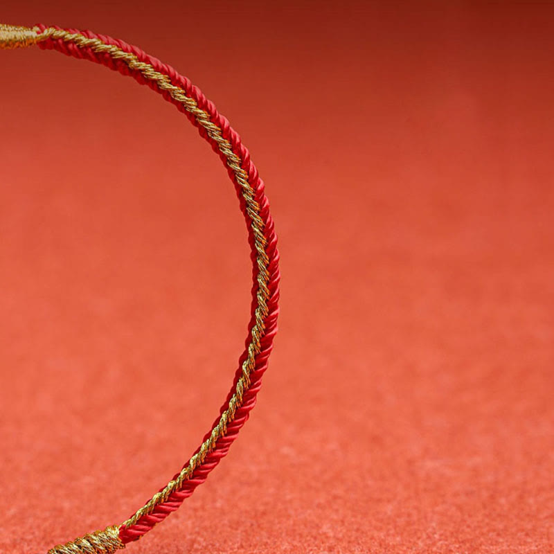 Wear FengShui Handmade Chinese Zodiac Rabbit Rooster Rat Horse Dragon Protection Braid String Bracelet