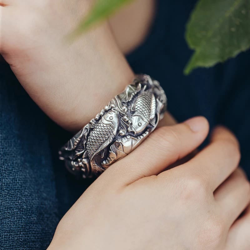 Wear FengShui Wear FengShui Koi Fish Lotus Luck Wealth Bracelet Bangle