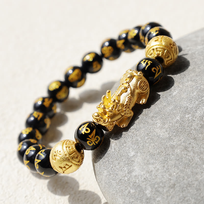 Wear FengShui FengShui PiXiu Obsidian Wealth Bracelet