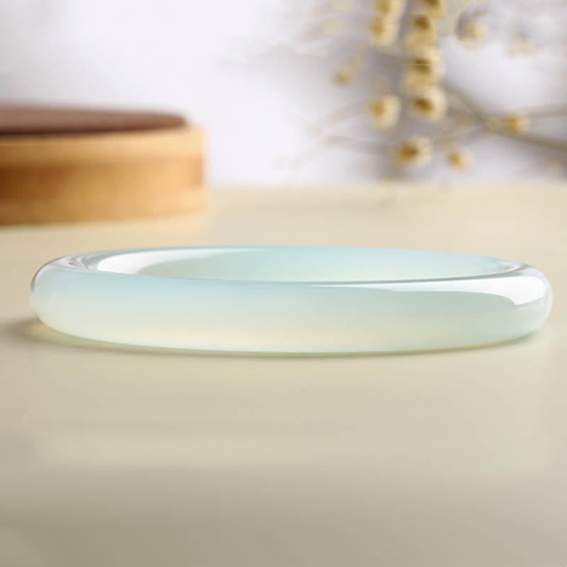 Wear FengShui Natural Aquamarine Blessing Serenity Bangle Bracelet