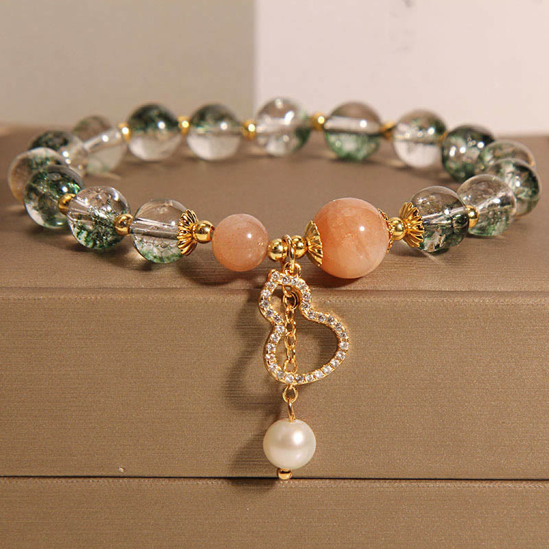 Wear FengShui Green Phantom Gourd Charm Confidence Bracelet