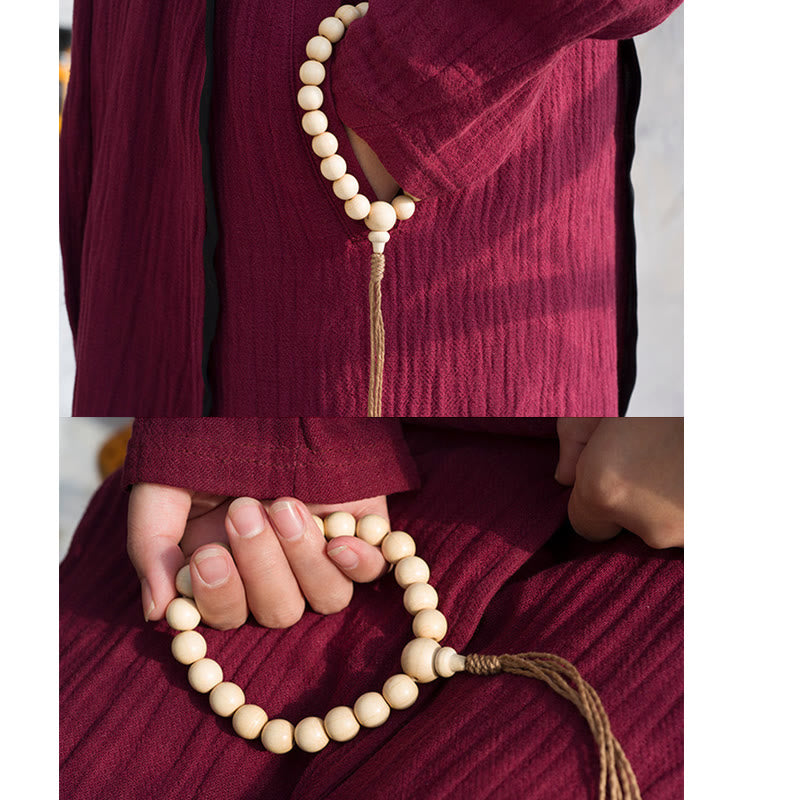 Wear FengShui Natural Abelia Biflora Wood Blessing Wrist Mala