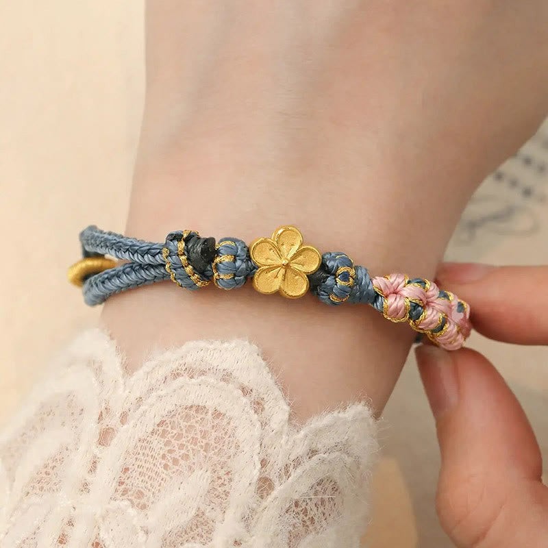 Wear FengShui Peach Blossom Design Wealth String Bracelet
