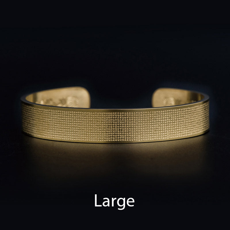 Wear FengShui Shurangama Mantra Engraving Titanium Steel Blessing Bracelet