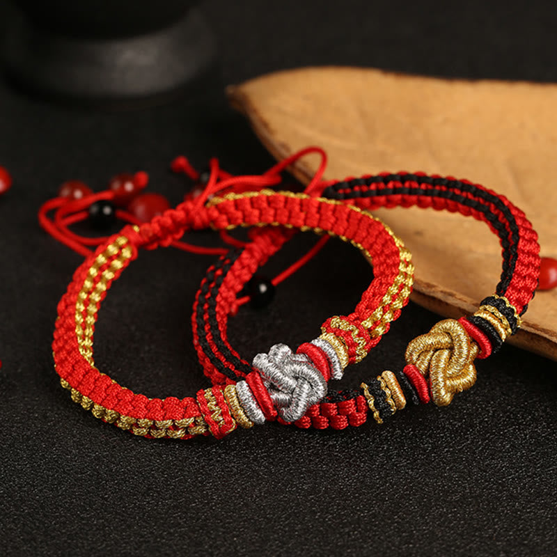 Wear FengShui Colorful Rope True Love Knot Luck Handmade Bracelet