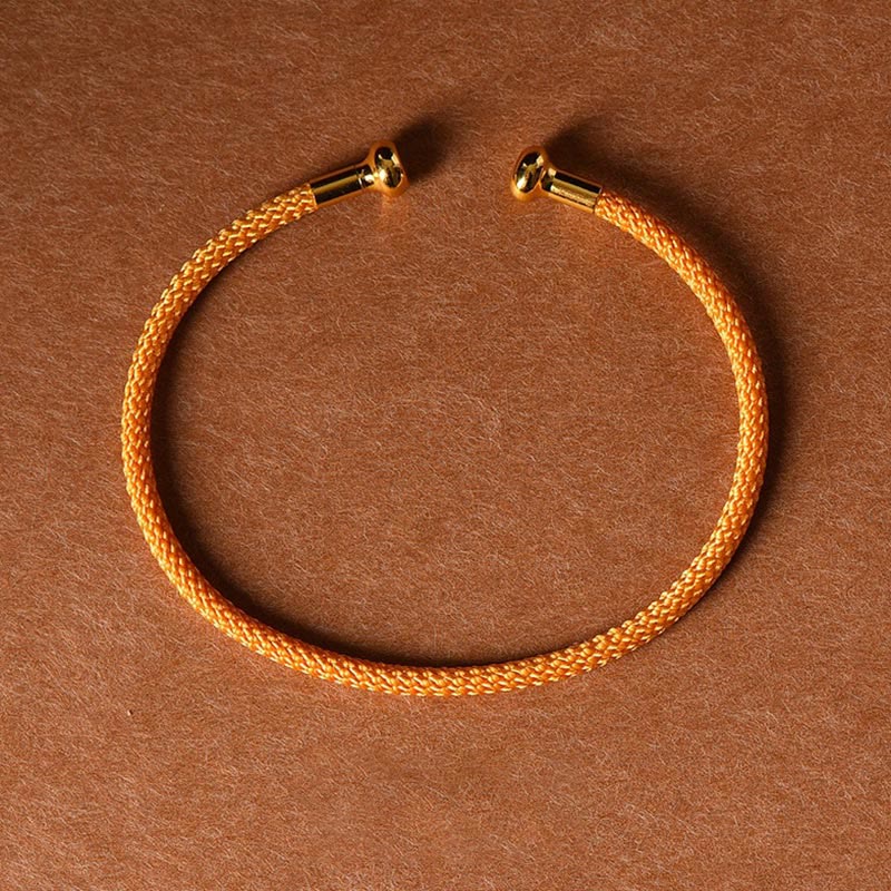 Wear FengShui Simple Design Handmade Luck Braid String Cuff Bracelet