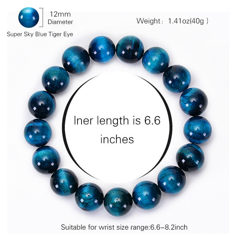 Wear FengShui Blue Tiger Eye Protection Bracelet
