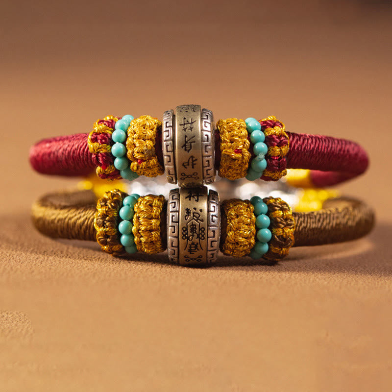 Wear FengShui Handmade Tibetan Amulet King Kong Knot Luck Protection Braided Bracelet