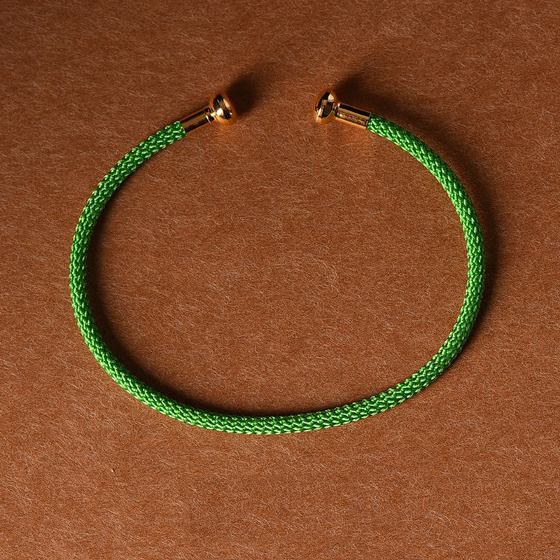 Wear FengShui Simple Design Handmade Luck Braid String Cuff Bracelet