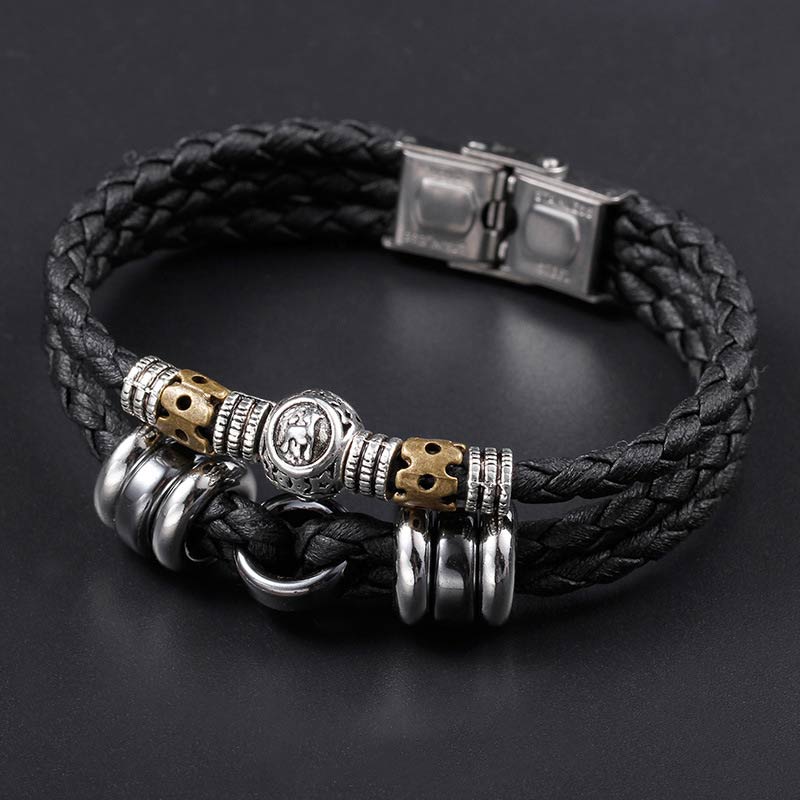 Wear FengShui 12 Constellations of the Zodiac Hematite Protection Bracelet