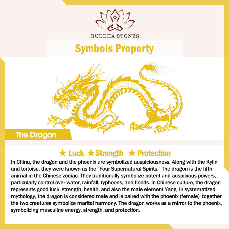 Wear FengShui Soul Cleansing Black Obsidian Phoenix Dragon Bracelet