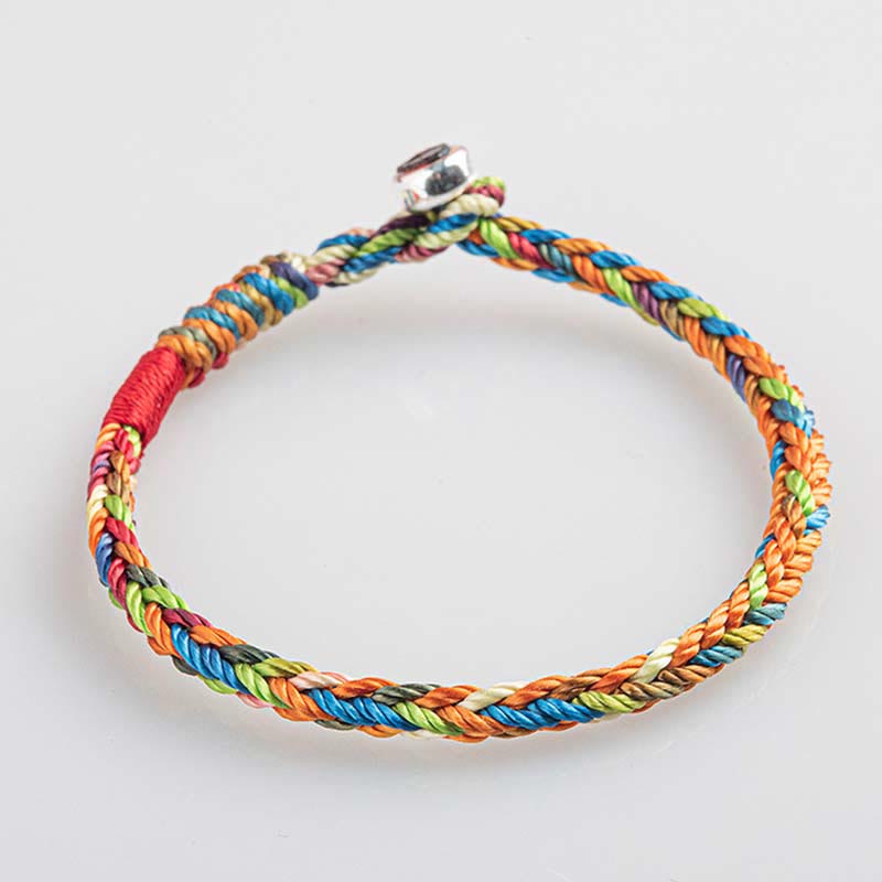 Wear FengShui "May you be healthy and happy" Lucky Multicolored Bracelet Includes Gift Message Card