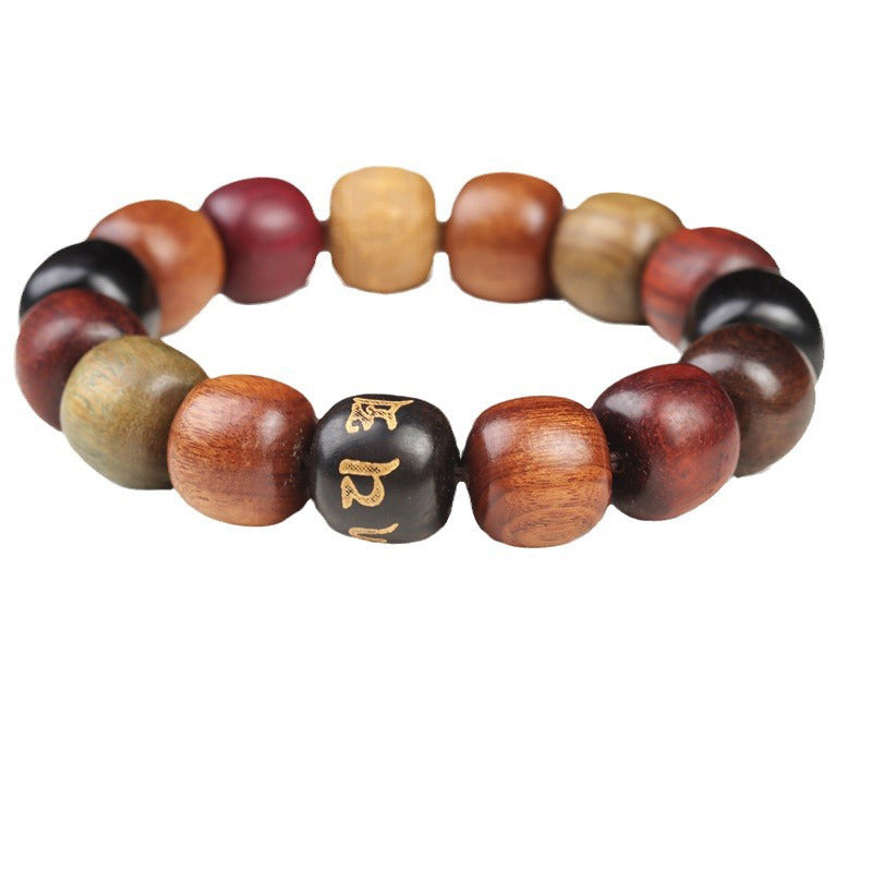 Wear FengShui Tibet Various Wood Om Mani Padme Hum Purity Bracelet