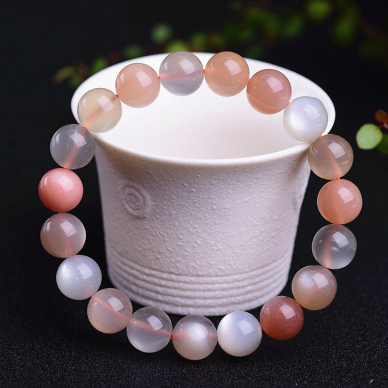 Wear FengShui Natural Moonstone Wealth Positive Bracelet