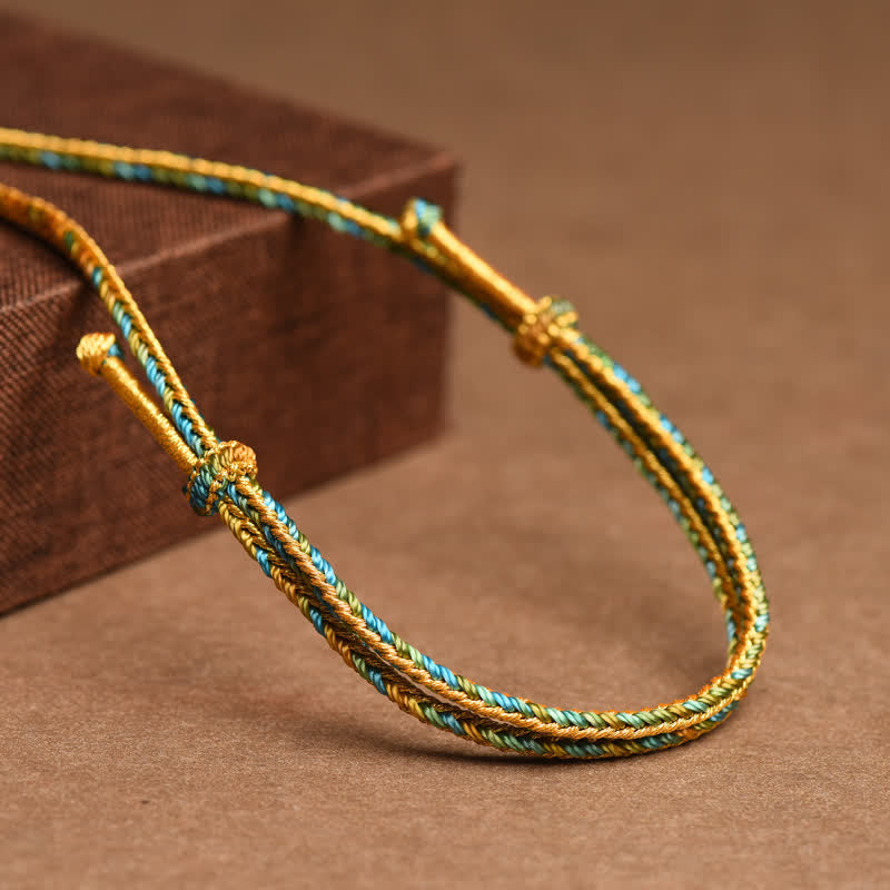 Wear FengShui Colorful String Copper Wealth Necklace Pendant