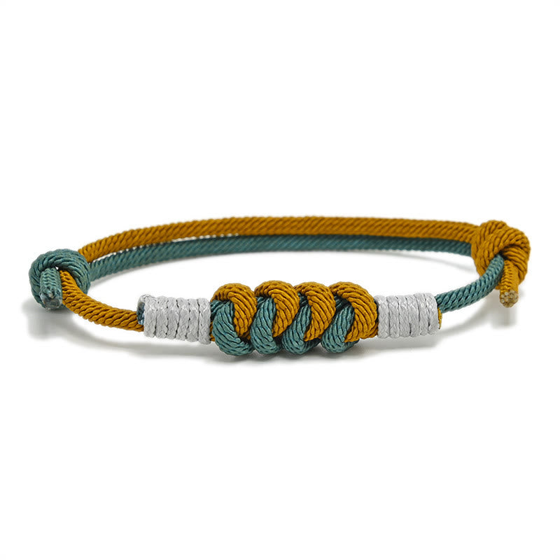 Wear FengShui Simple Design King Kong Knot Strength Braid String Bracelet