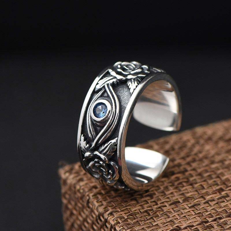 Wear FengShui Eye Of Horus Crystal Protection Adjustable Ring