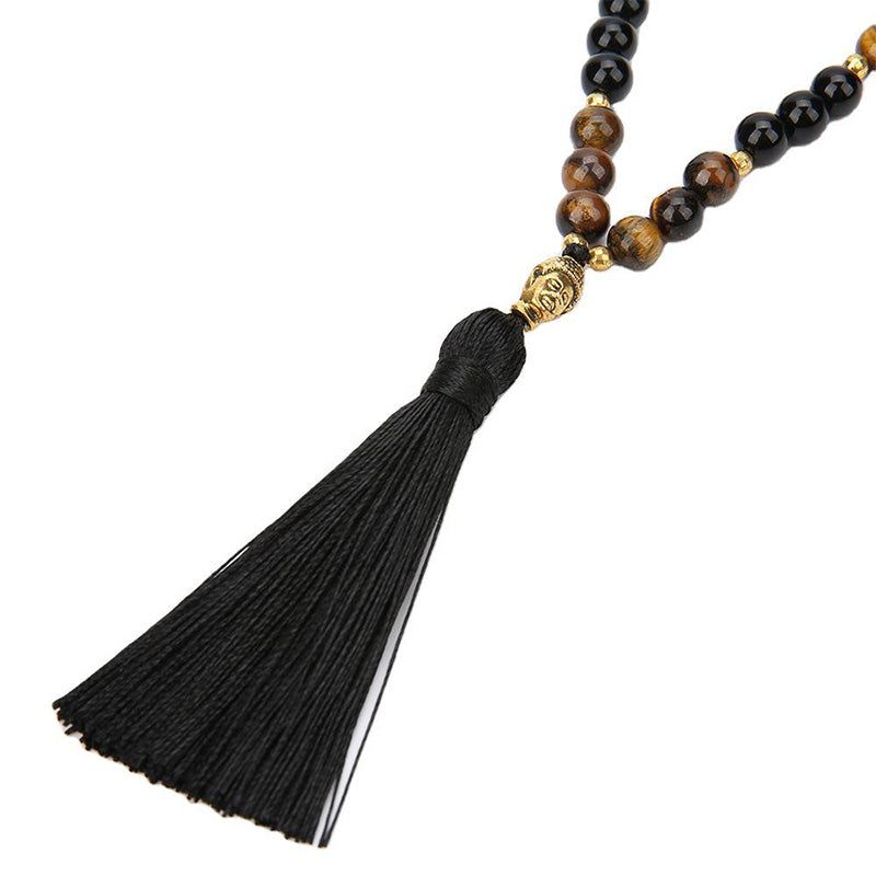 Wear FengShui Tibetan Green Jasper Protection Mala Bracelet