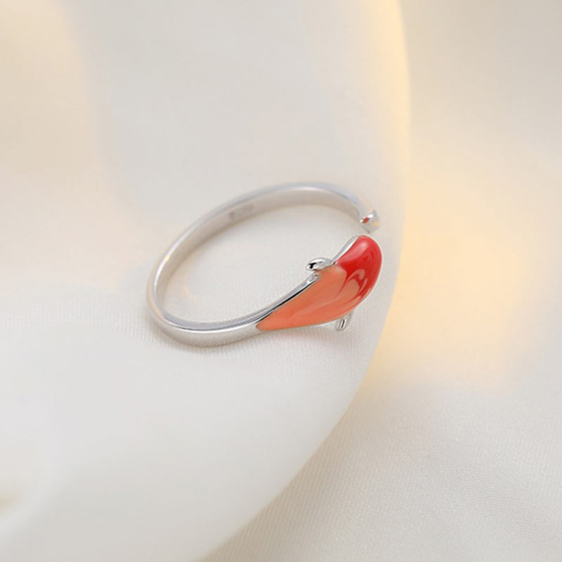 Wear FengShui Koi Fish Copper Balance Luck Adjustable Ring