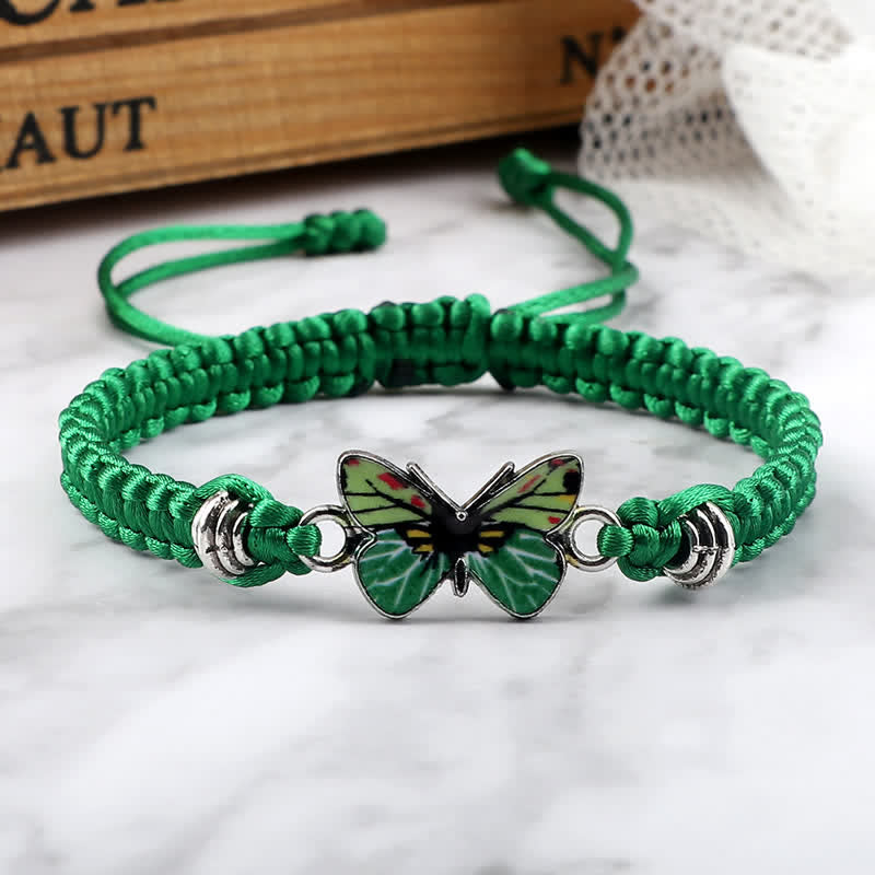 Wear FengShui Butterfly Freedom Love String Charm Bracelet