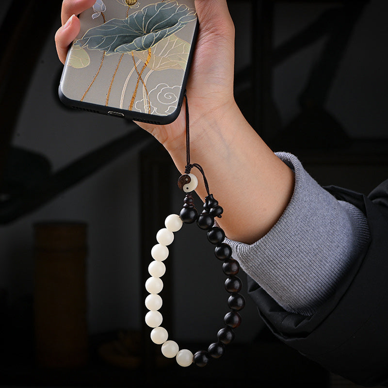 Wear FengShui Ebony YinYang Protection Bracelet Decoration