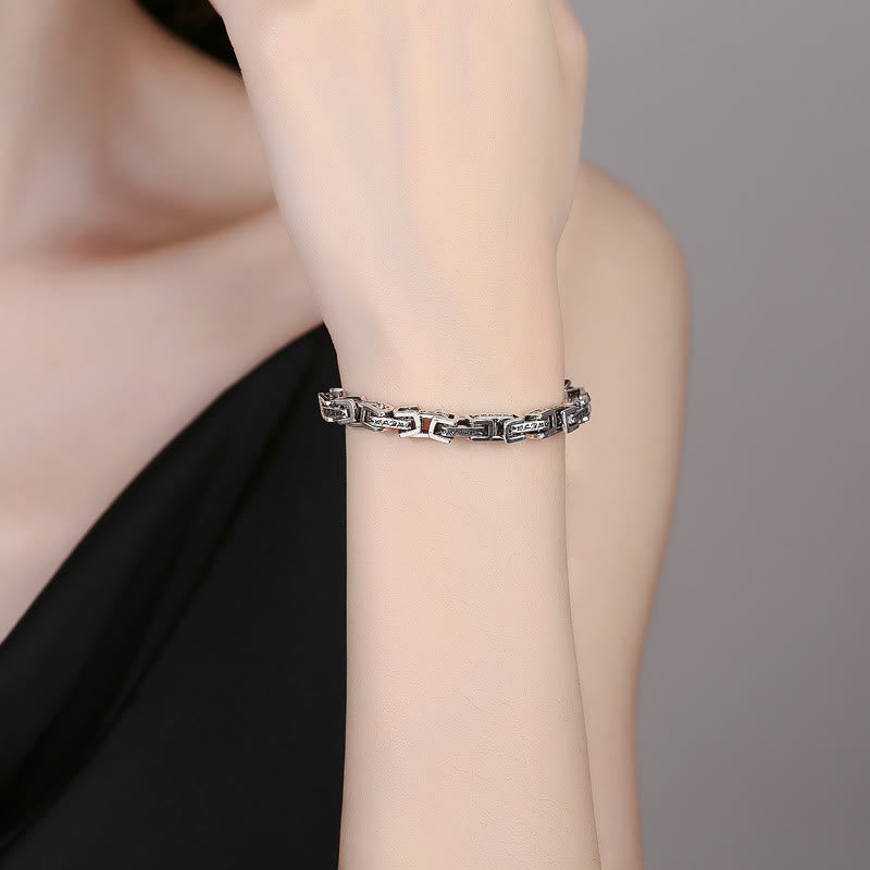 Wear FengShui Dragon Om Mani Padme Hum Engraved Copper Luck Success Bracelet